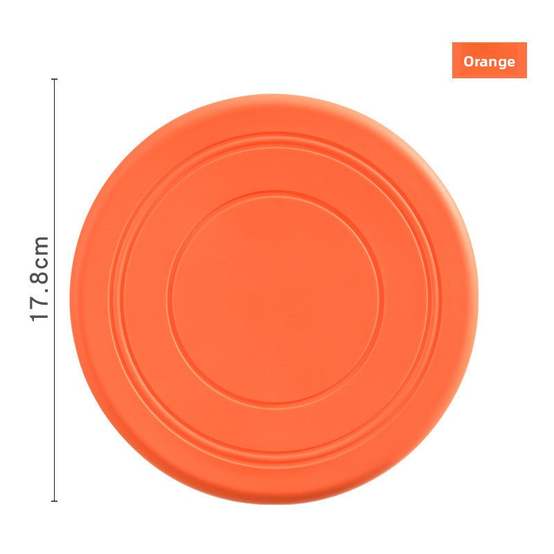 Soft Rubber Dog Frisbee Chew Toy