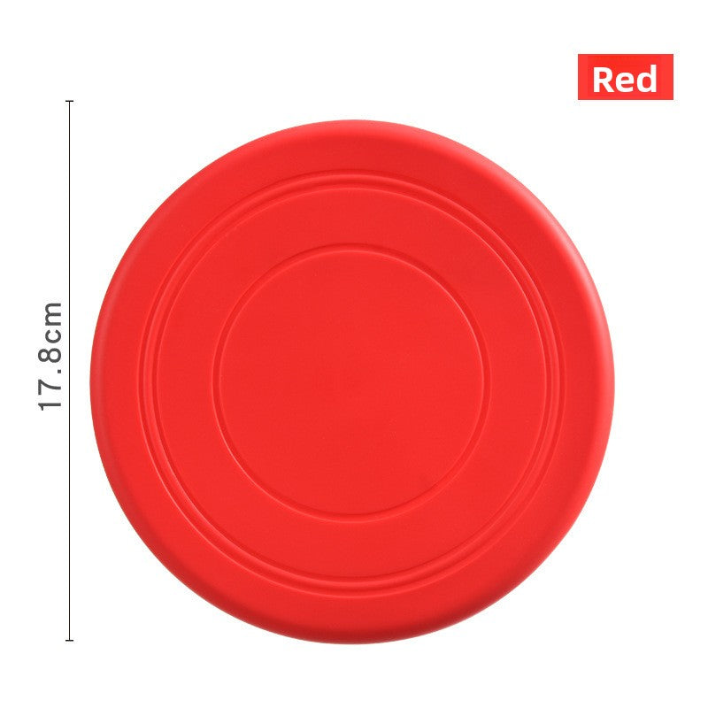 Soft Rubber Dog Frisbee Chew Toy