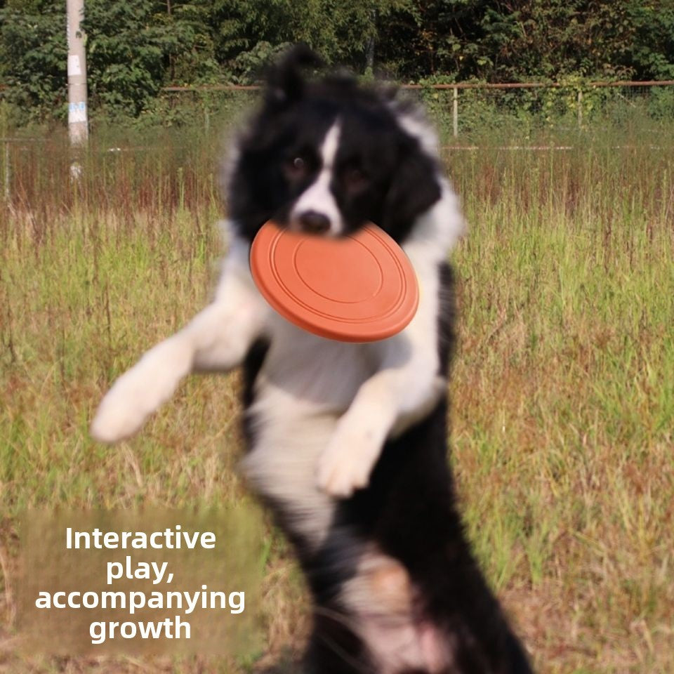 Soft Rubber Dog Frisbee Chew Toy