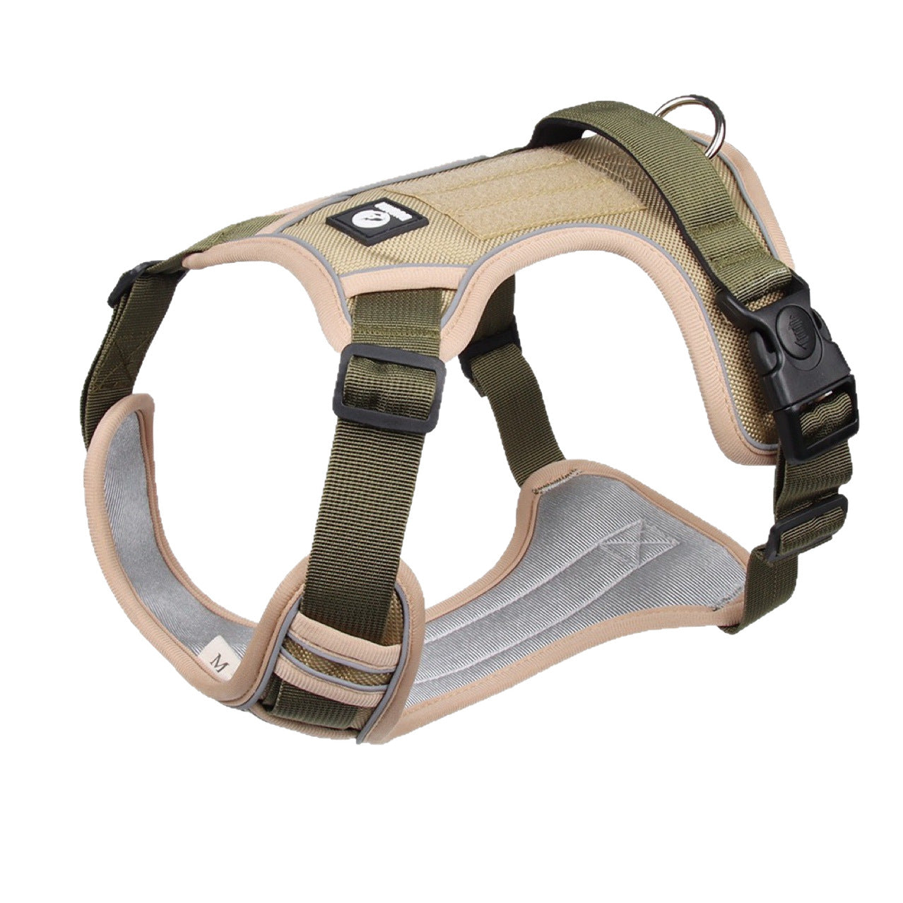 Pet dog chest and back strap leash